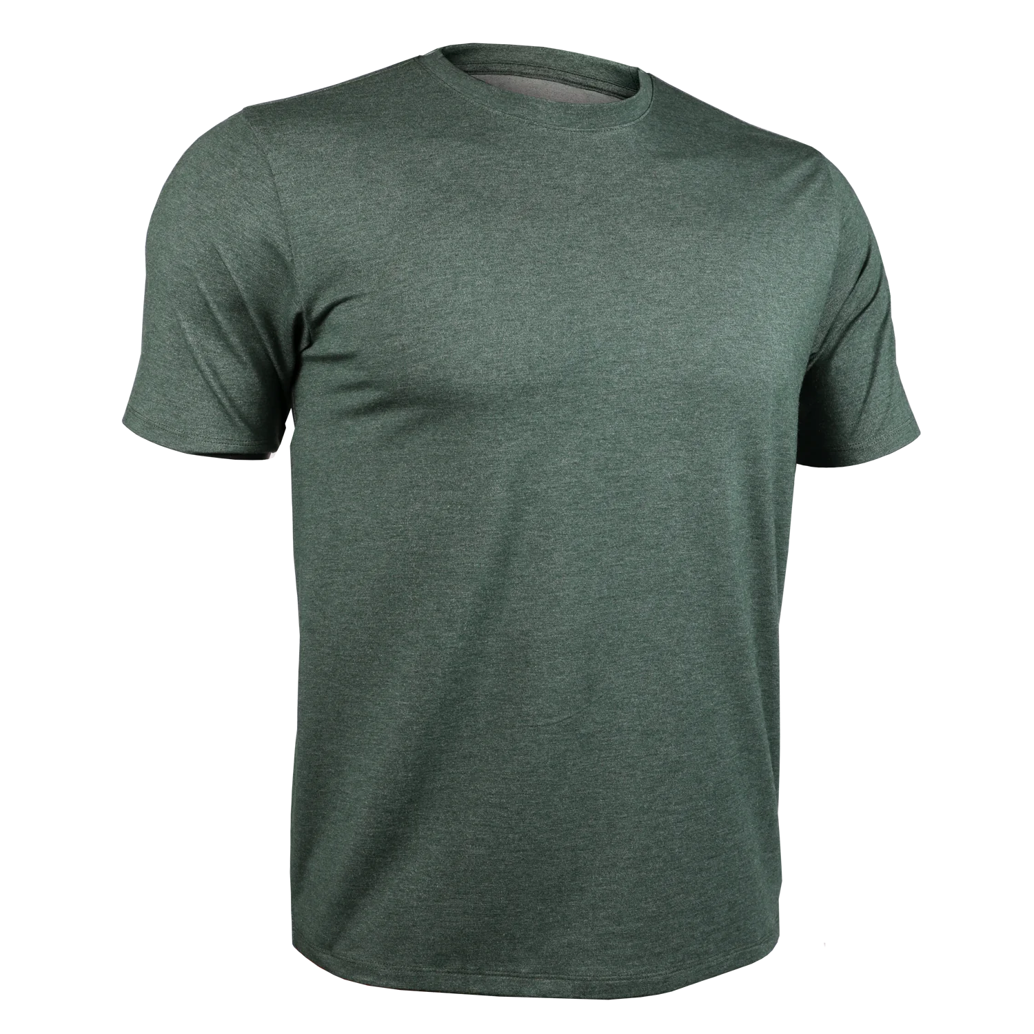 Buy heathered-forest-green 2Undr Luxe Crew Neck Tee