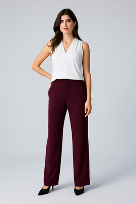 Iris Setlakwe Straight Leg Pull up Pant Boxer Waist Band