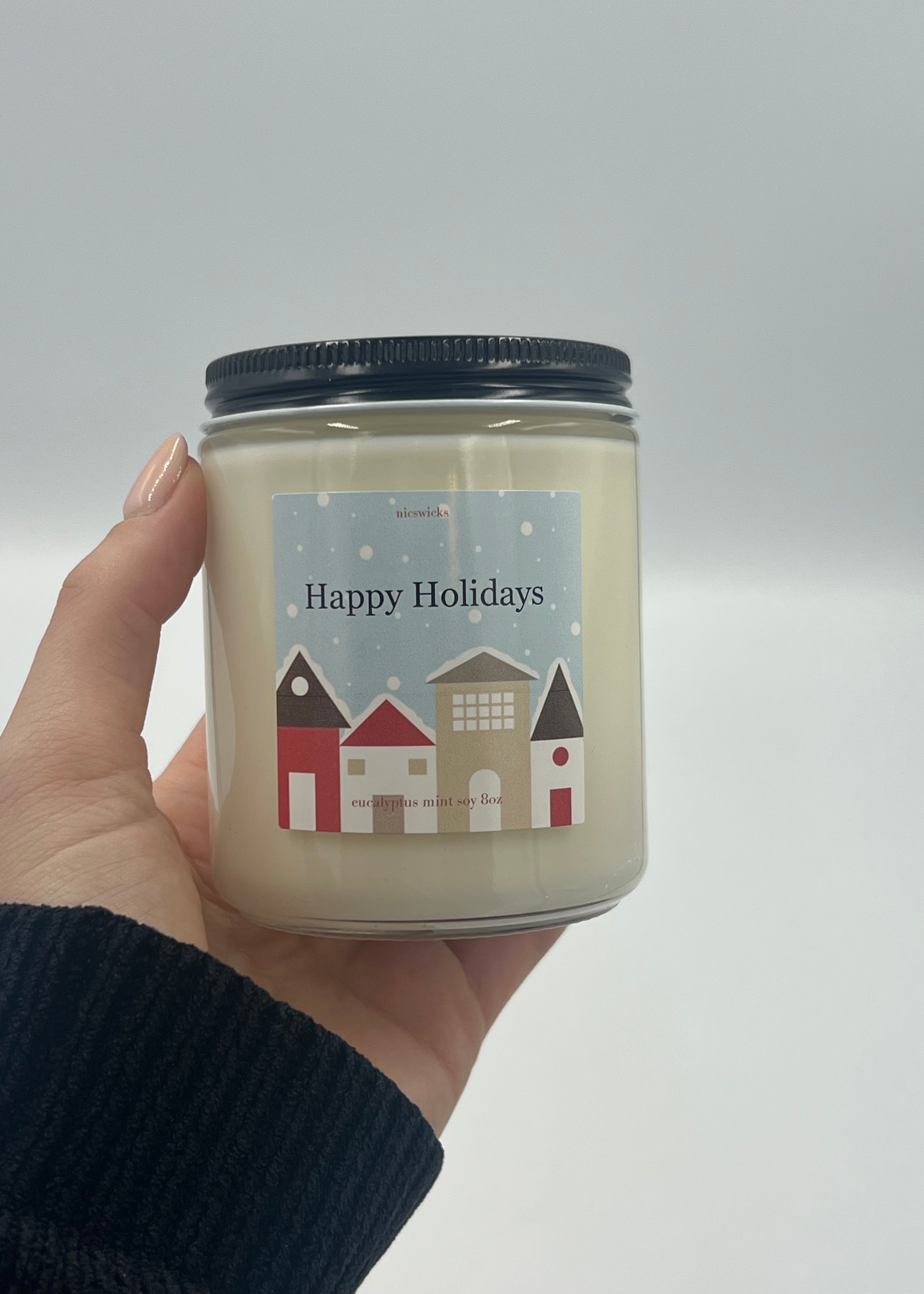Candle - Happy Holidays - 0