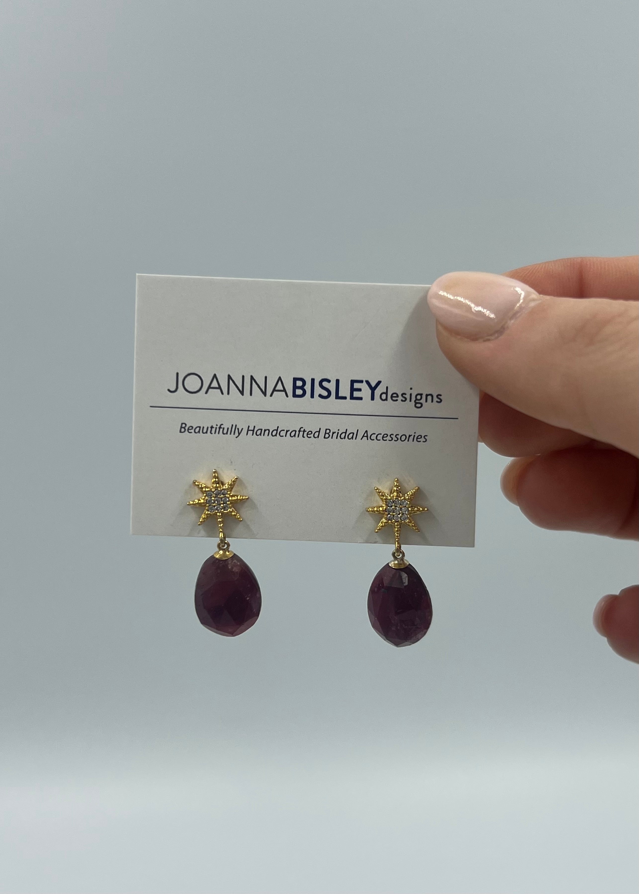 Joanna Bisley Ruby Oval Earrings