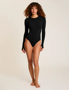 Commando Ballet Crewneck Bodysuit with Thumbholes