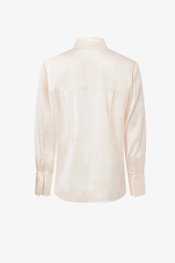 Iris Setlakwe Button Down Classic Stretch Silk Shirt - 0