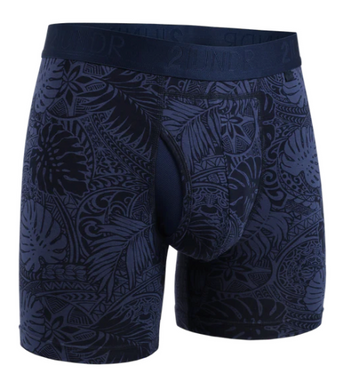 2Undr Swing Shift Boxer Brief Prints - Coastal Blue