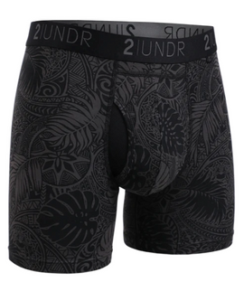 2Undr Swing Shift Boxer Brief Prints - Coastal Black