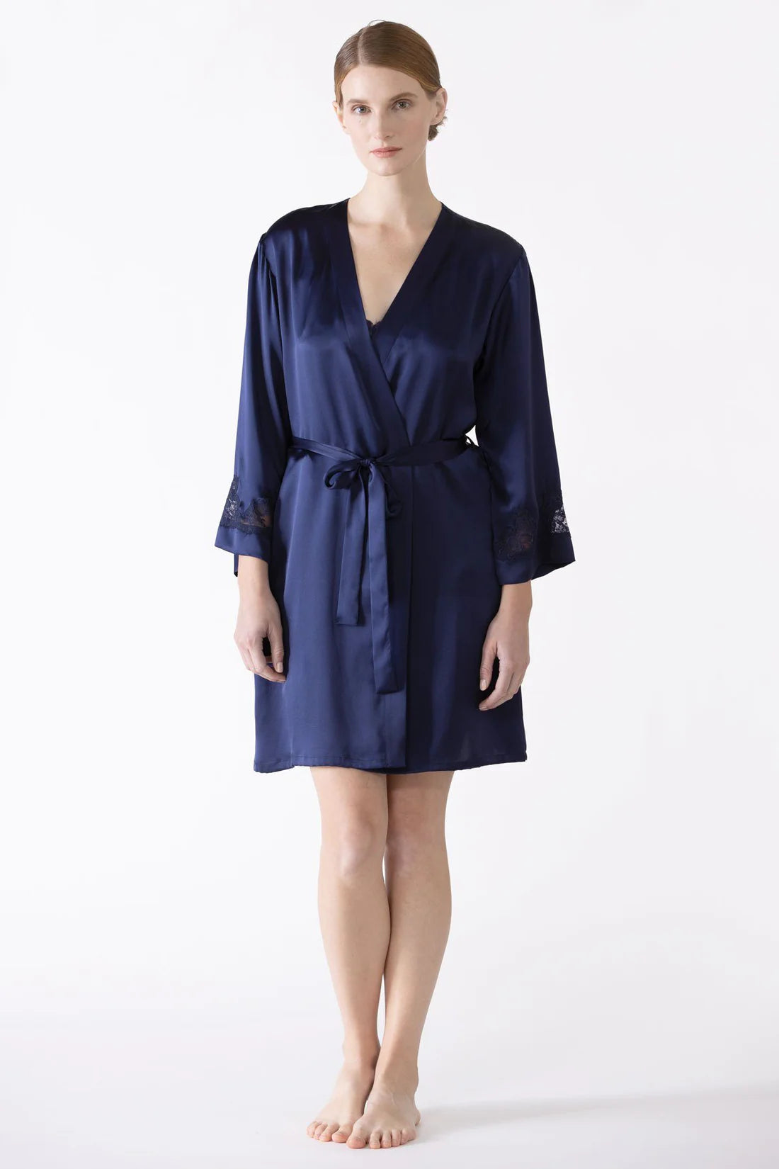 Buy evening-blue Nk Imode MORGAN Iconic Short Silk Robe