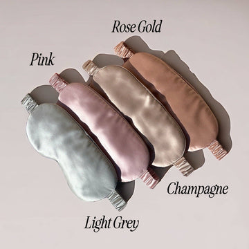 Premium Organic Silk Sleep Mask - Light Grey - My Filosophy