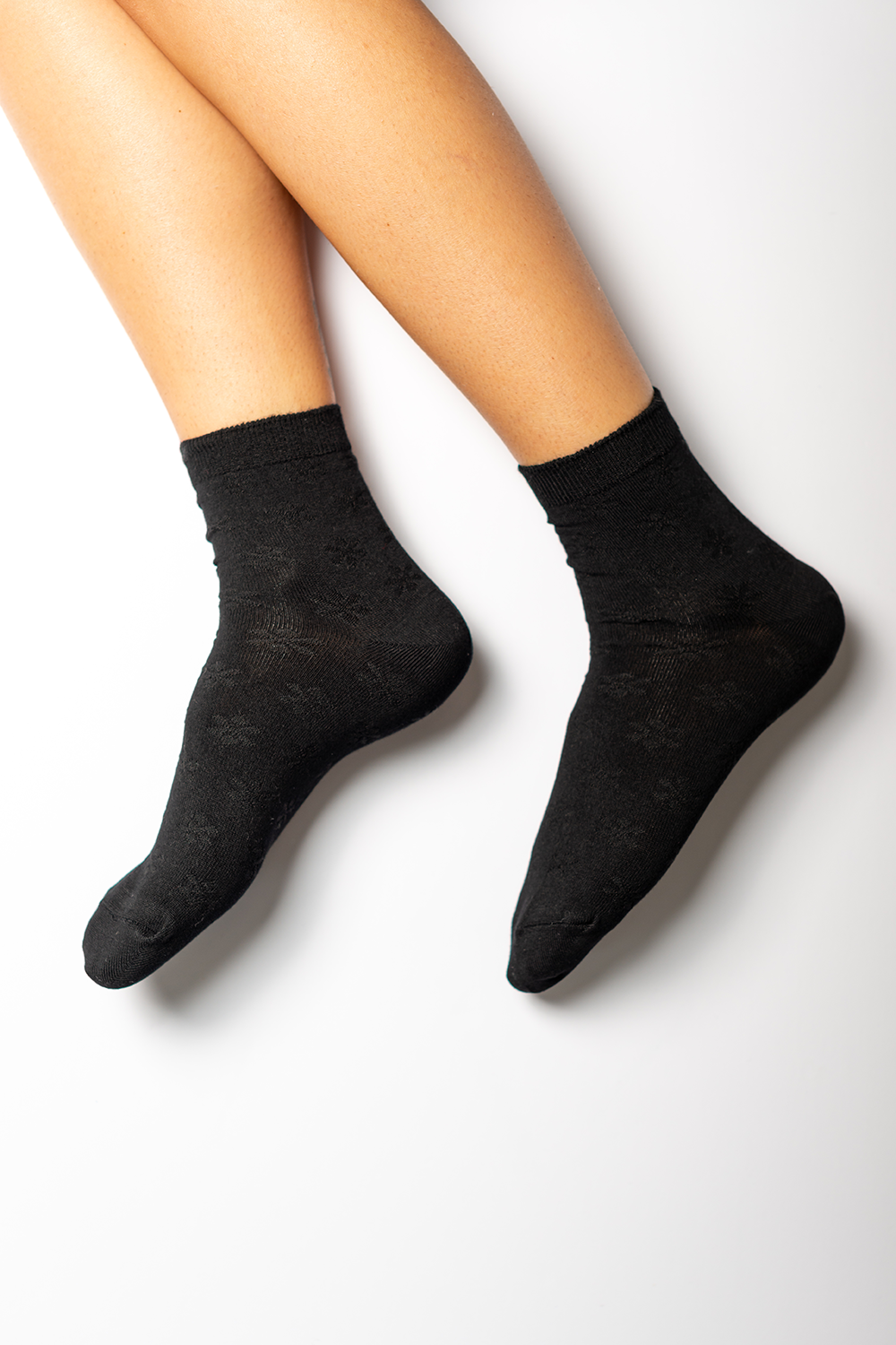 Buy black Terrera Ladies Short Bamboo Socks - 2 pack