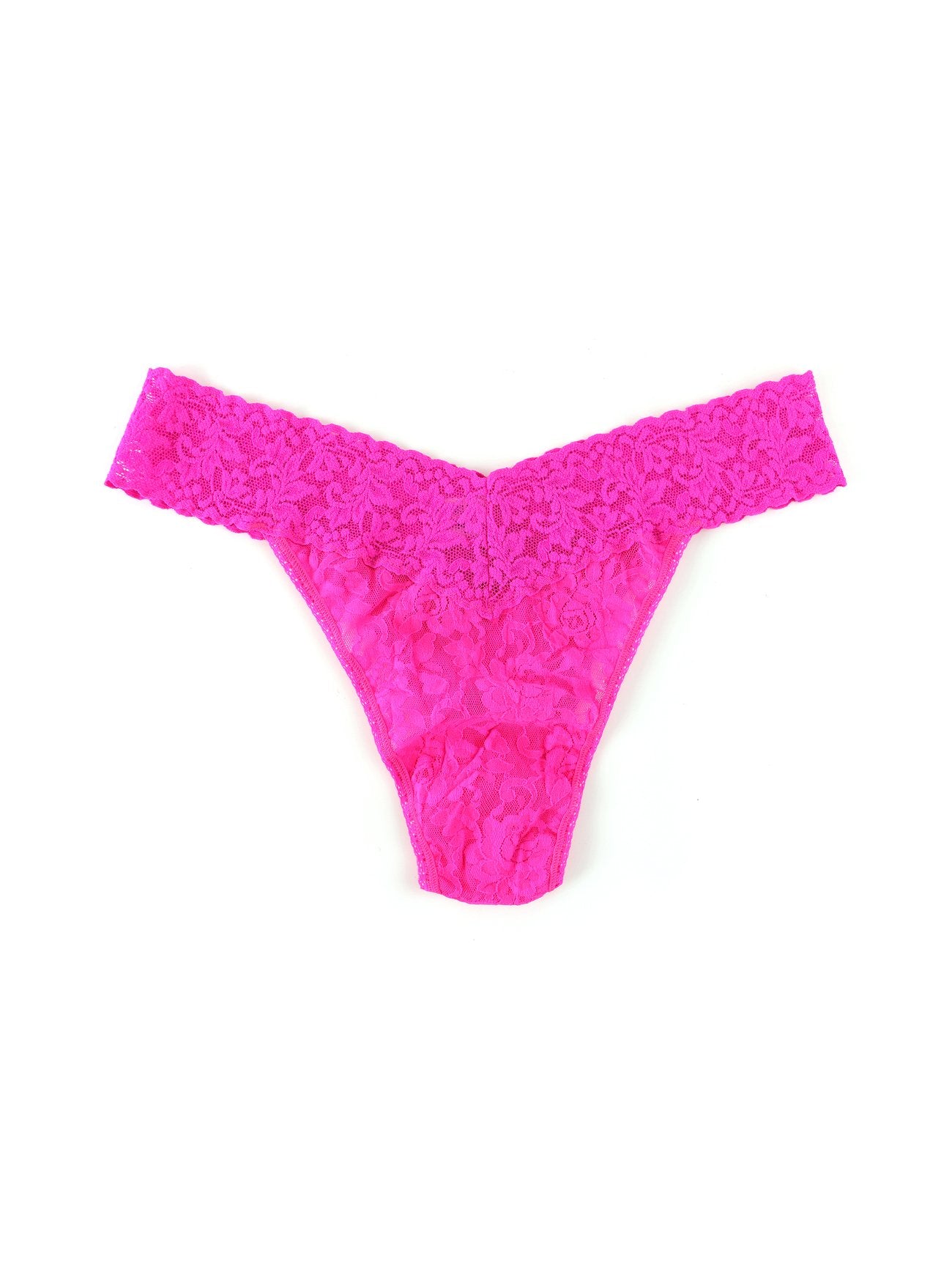 Buy passionate-pink Hanky Panky Signature Lace Original Rise Thong-Packaged 4811p