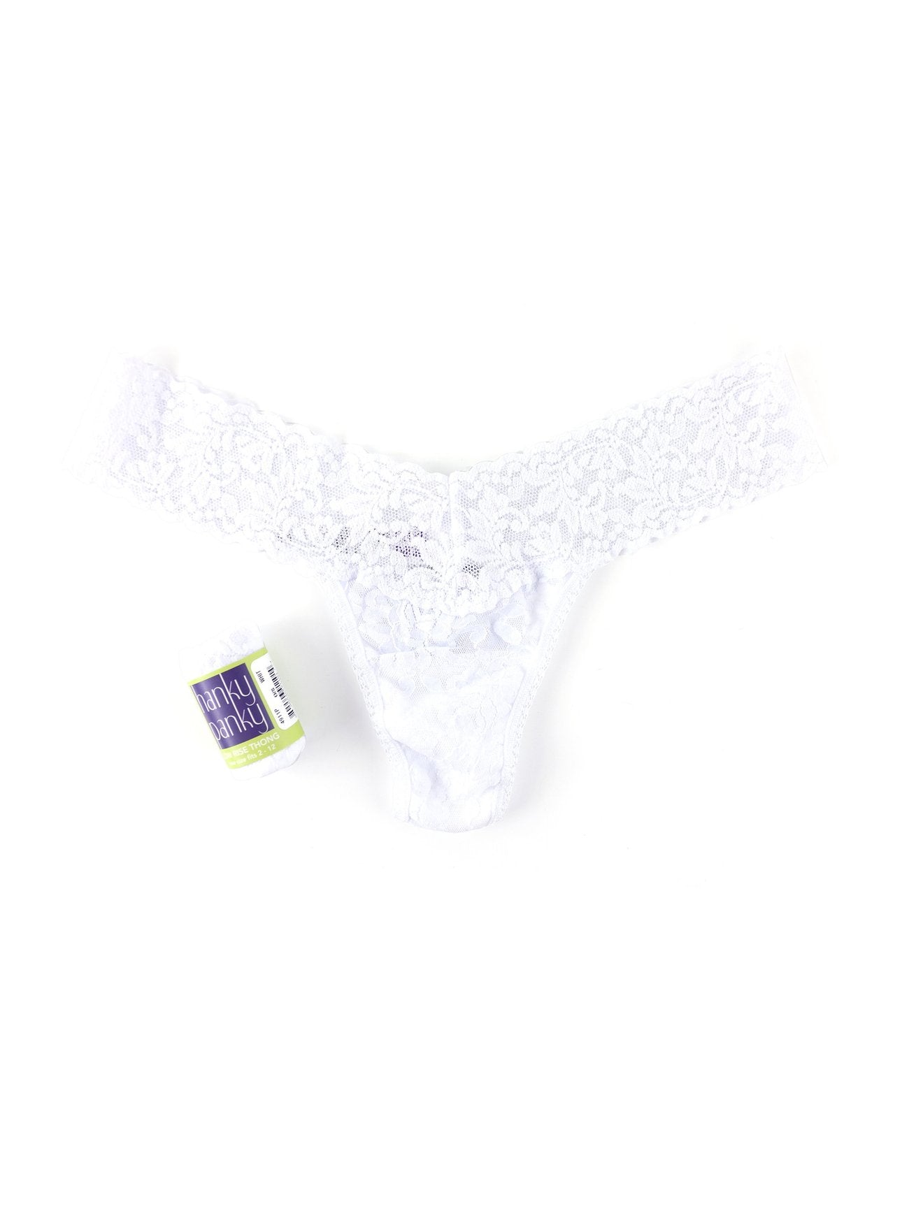 Buy white Hanky Panky Signature Lace Low Rise Thong - Packaged 4911p