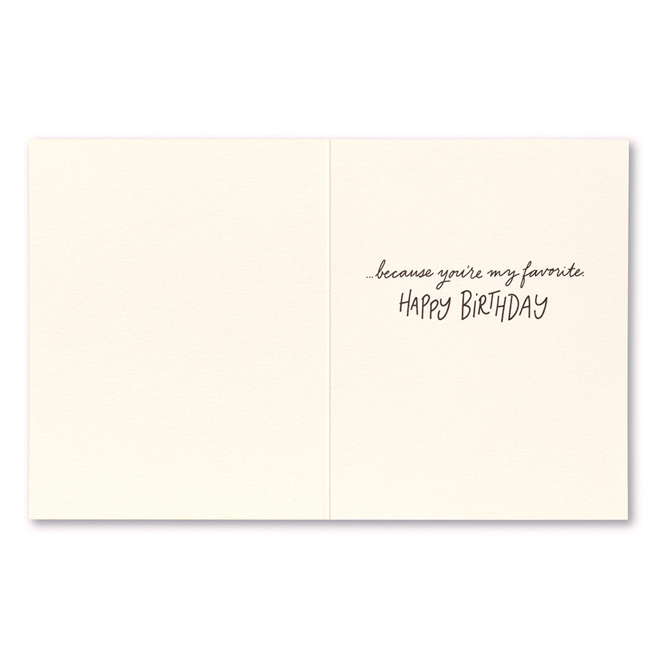 Love Muchly (BD) Birthday Card:  Your Birthday Is My Favorite - 0