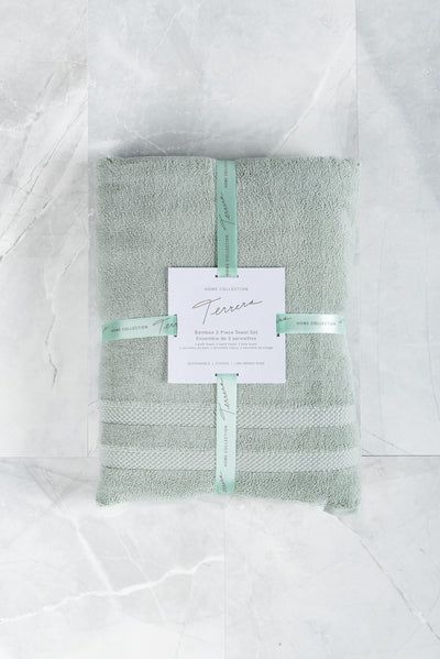 Terrera 3 Piece Bamboo Towel Set - 0