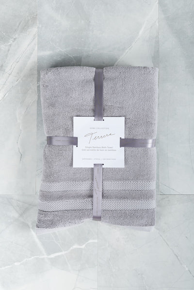 Buy grey Terrera Bamboo Single Towel