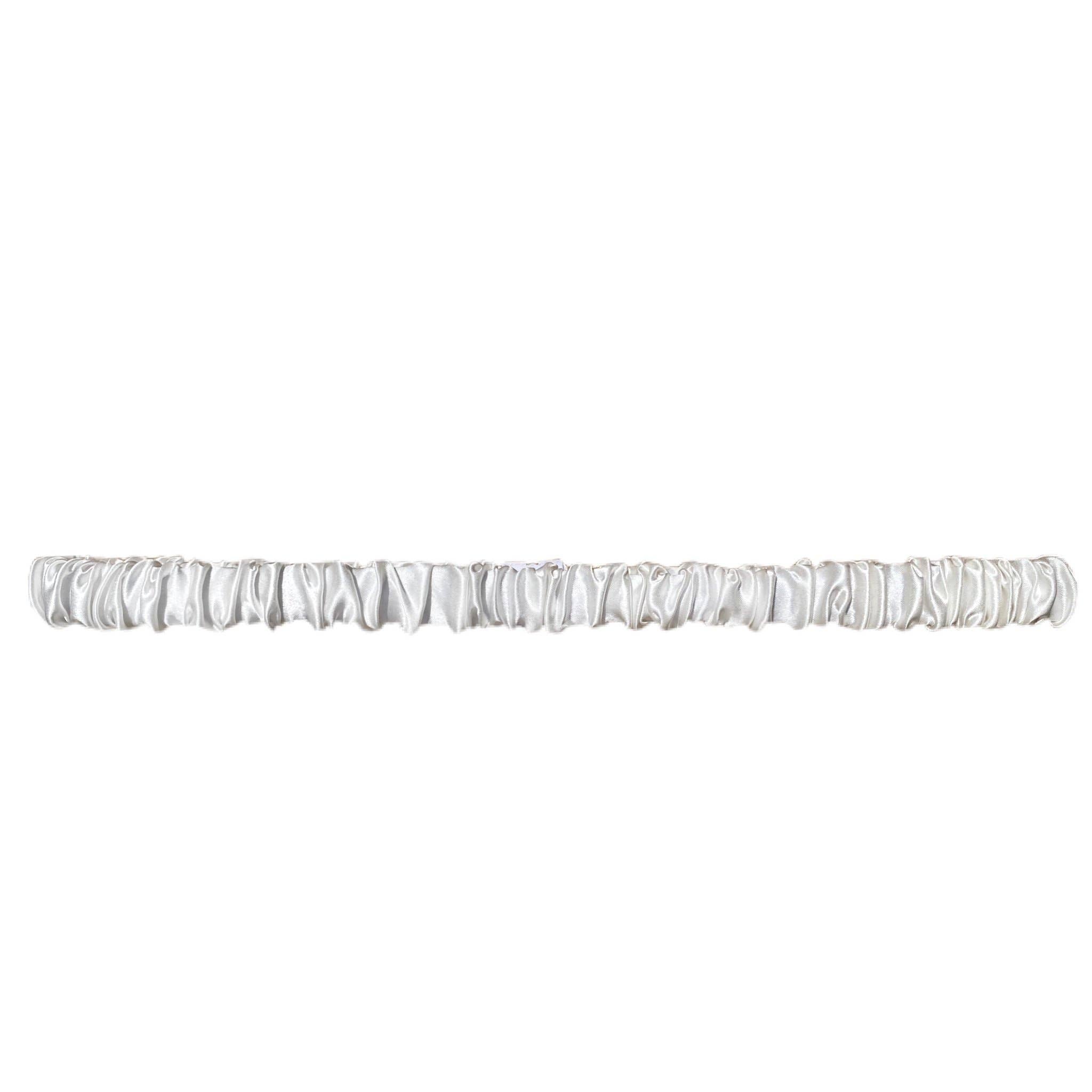 Mini Organic Silk Headband - White