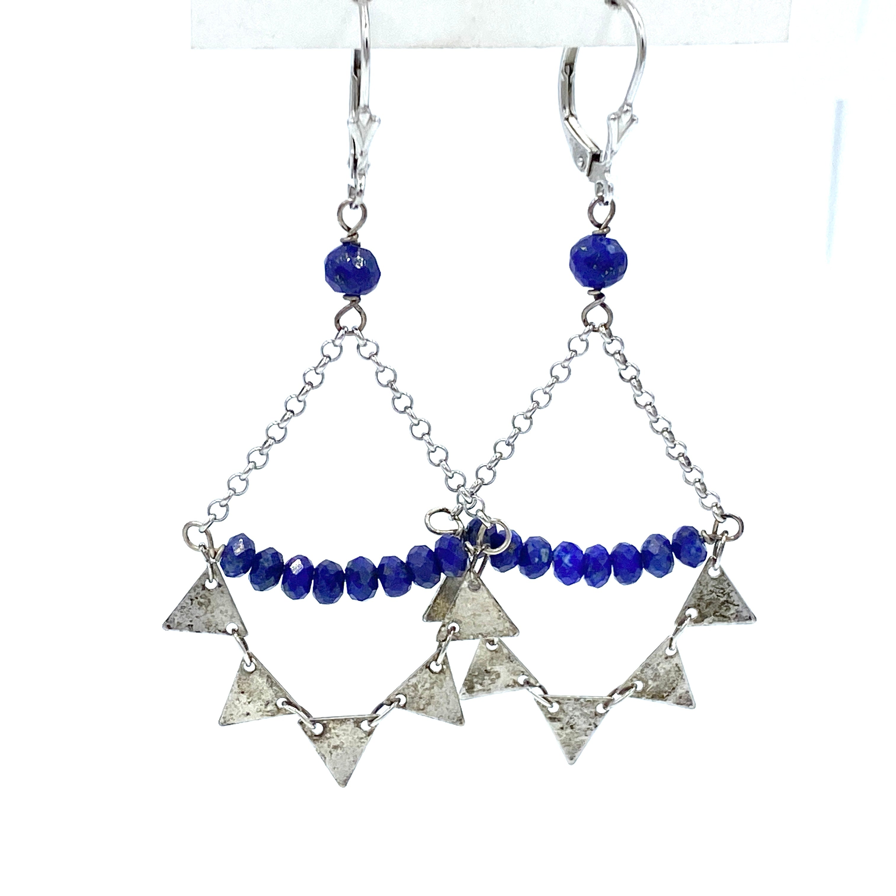 Joanna Bisley Lapis Lazuli Sterling Silver Earrings E3356la - 0