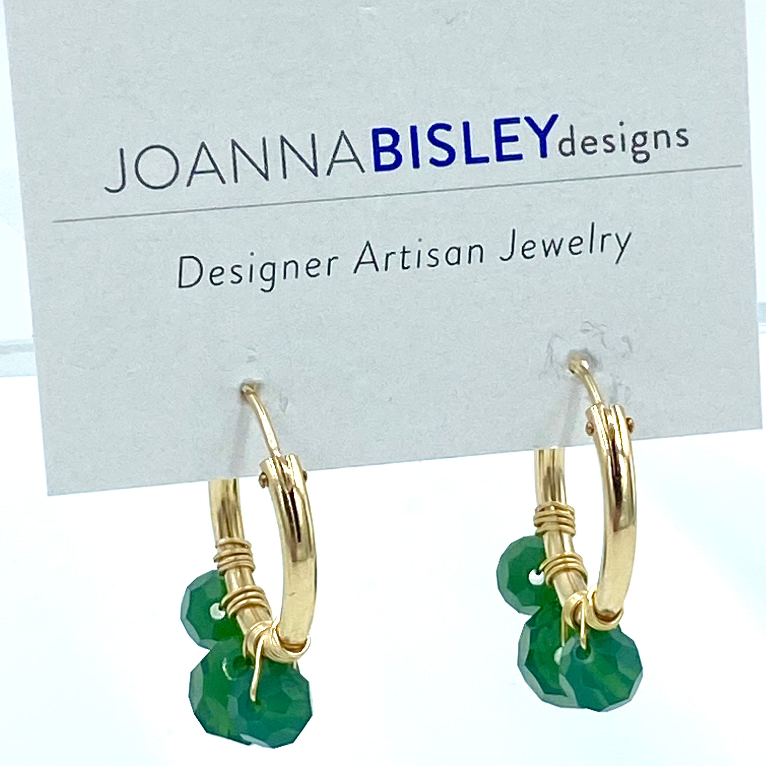 Joanna Bisley Green Palace Crystal Earrings
