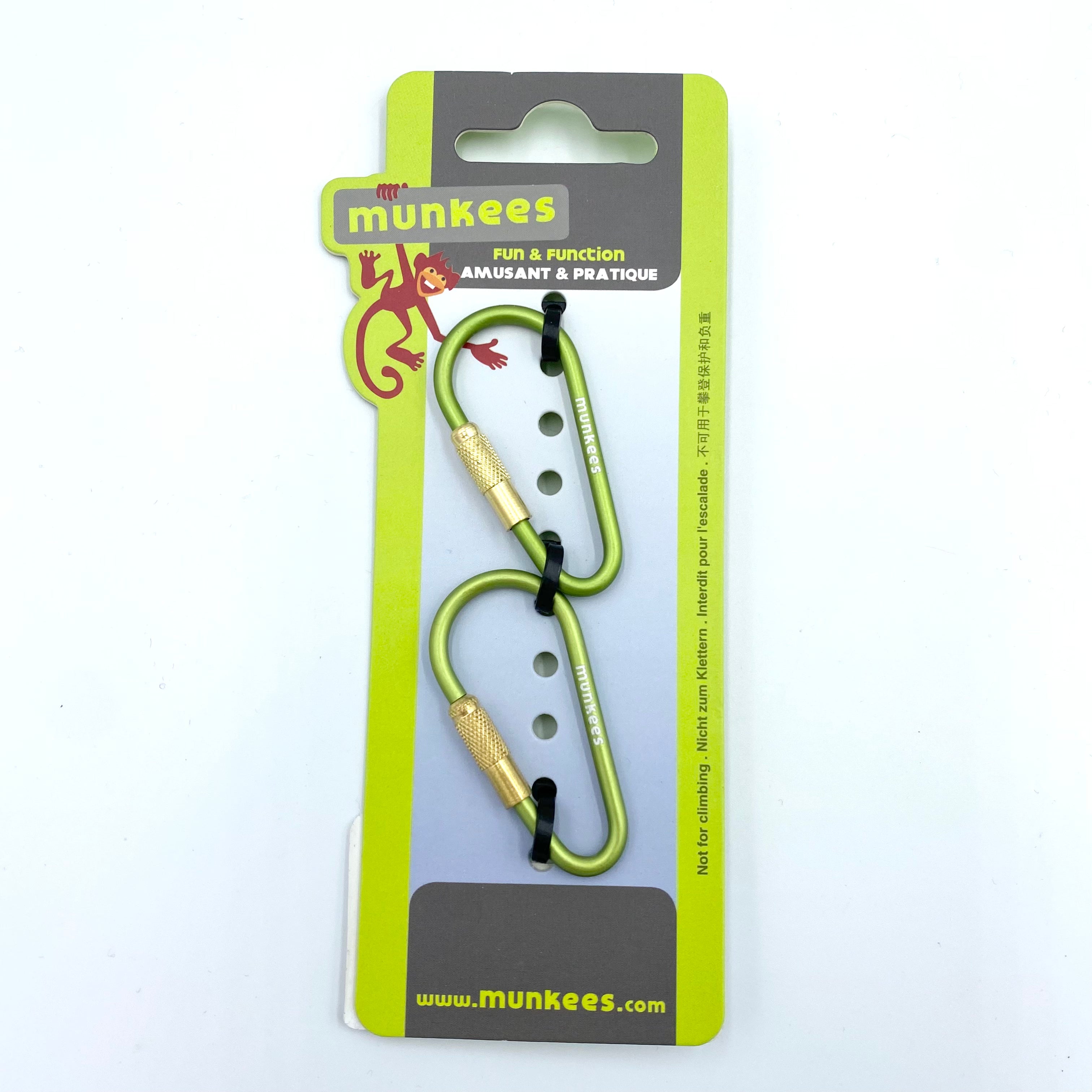 Buy green Munkees Mini Link Biner D-Shape 6 x 60 mm (2pcs)