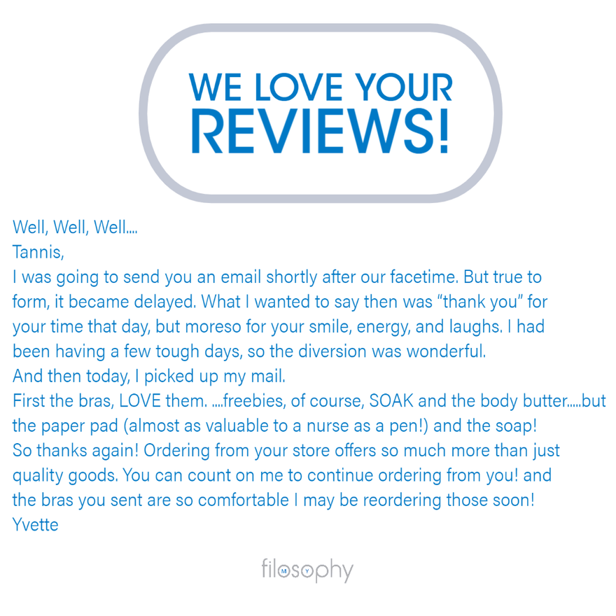 Email from one of our Saskatchewan Clients Yvette. - My Filosophy
