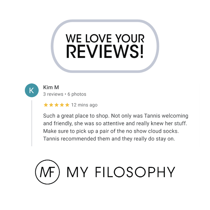 Kim M Google Review - My Filosophy