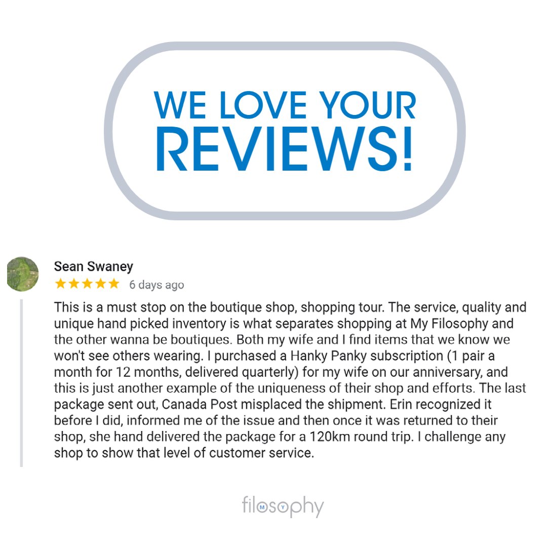 Sean Reviews our Amazing Customer Service!! - My Filosophy