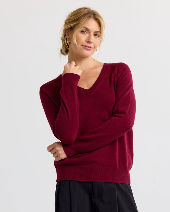 Essential Cashmere V-Neck by Pura Cashmere