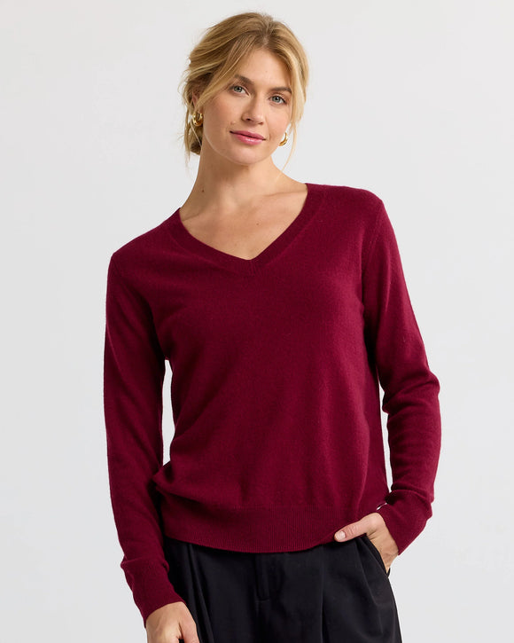 Essential Cashmere V-Neck by Pura Cashmere