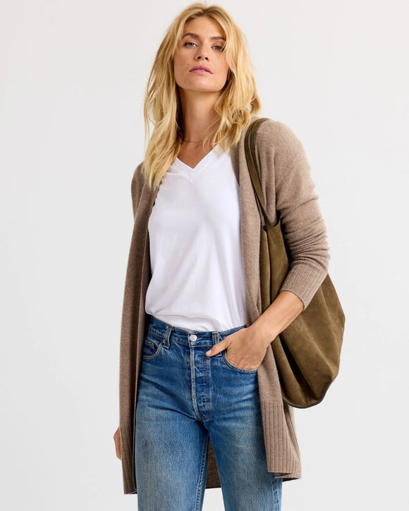 Long Cashmere Cardigan by Pura Cashmere