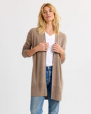 Long Cashmere Cardigan by Pura Cashmere-7
