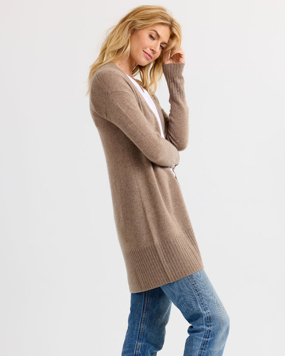 Long Cashmere Cardigan by Pura Cashmere