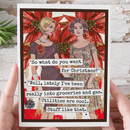 Funny Christmas Card. Really Into Groceries and Gas. Vintage-1