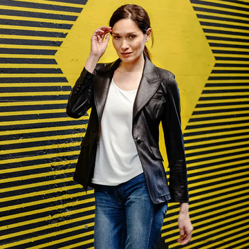 Clara Sunwoo Liquid Leather ™ Signature Pocket Blazer