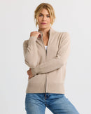 Cashmere Stand Collar Cardigan by Pura Cashmere - ARRIVING SOON-1