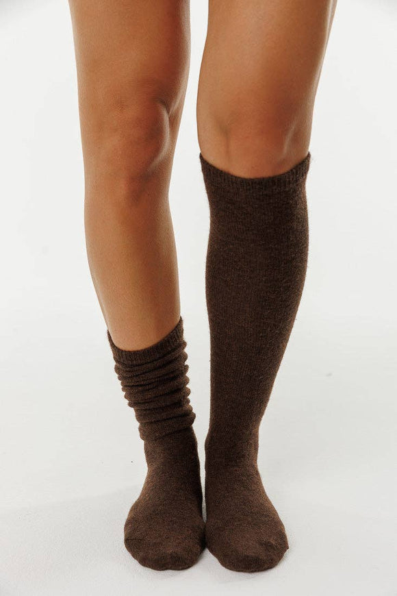 Knee High Wool Cashmere Socks