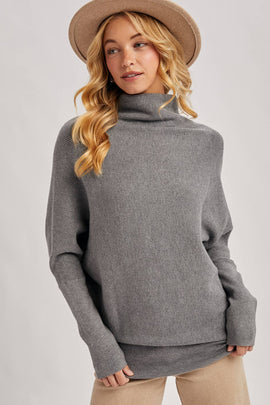 Slouch Dolman Sleeve Pullover - 0