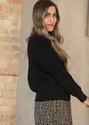 Inherit Noelle Black Cable Knit Sweater - ARRIVING SOON-3