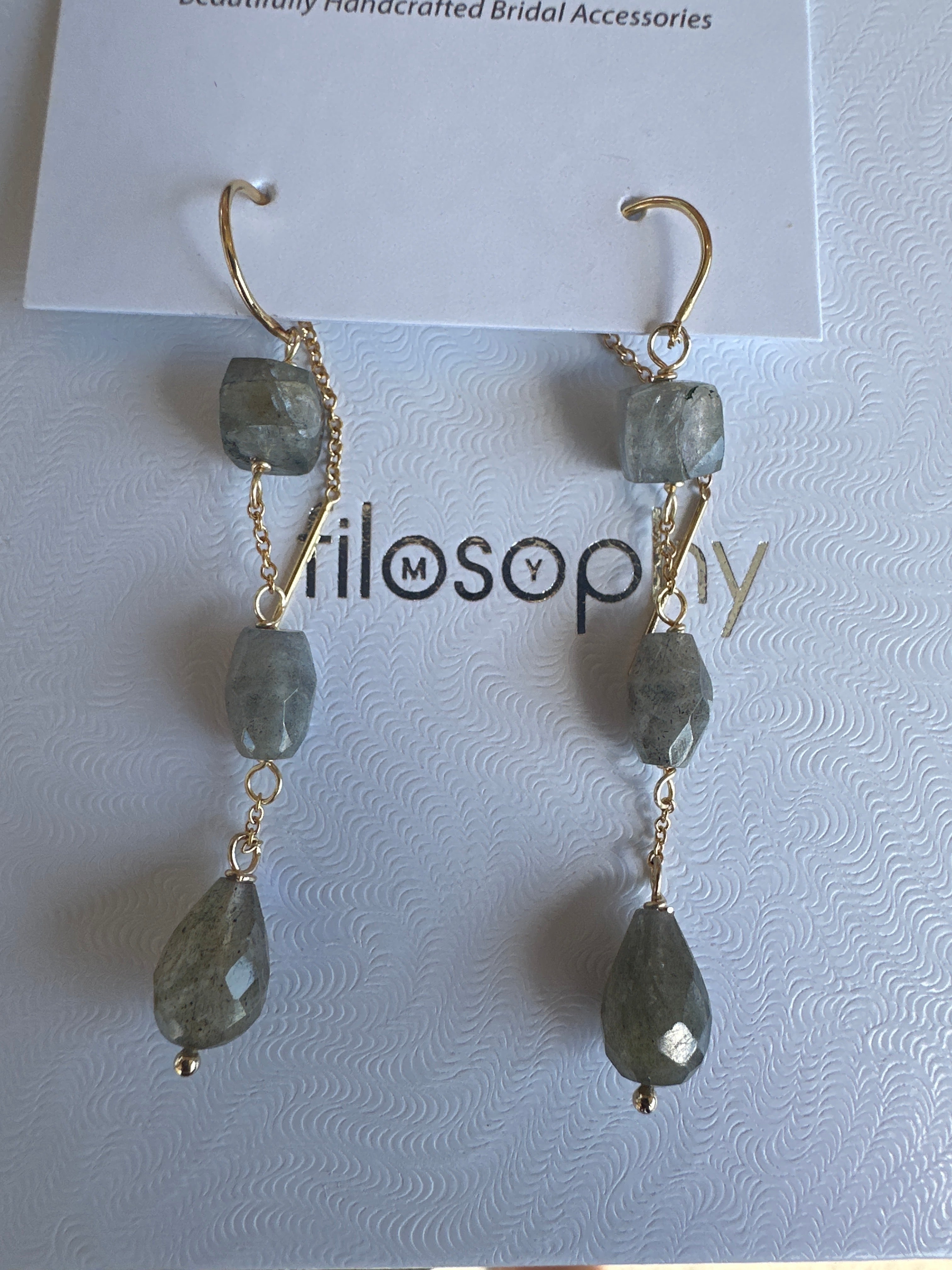 Joanna Bisley Labradorite Mixed Shape Earthreader Earrings - 0