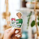 Funny STICKER. Knitting. Because Murder Is Wrong.-3