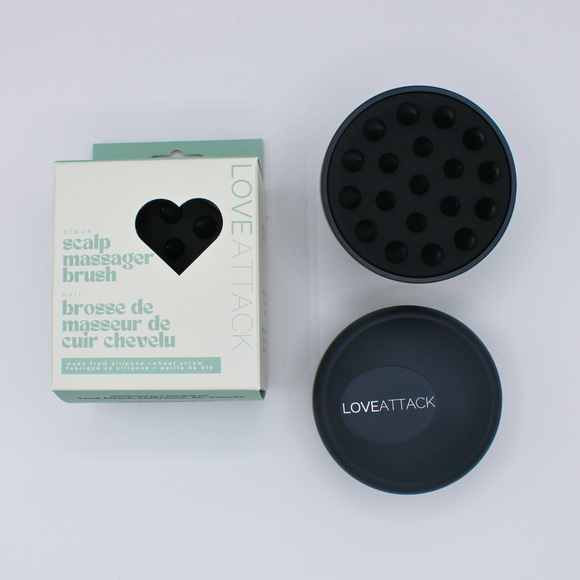 Wheat Straw + Silicone Scalp Massager Brush