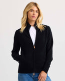 Cashmere Stand Collar Cardigan by Pura Cashmere-10