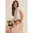 Textured Cotton Sleeveless Sweater Top-10