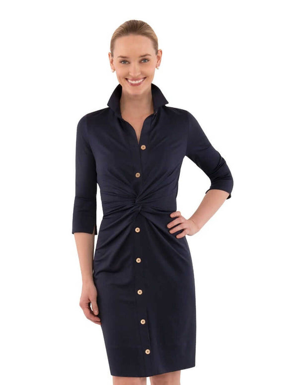 Gretchen Scott Twist & Shout Dress - Solid - COMING SOON