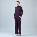Clara Sunwoo Ultra Soft Travel Knit Turtleneck with Tipped Hem-36