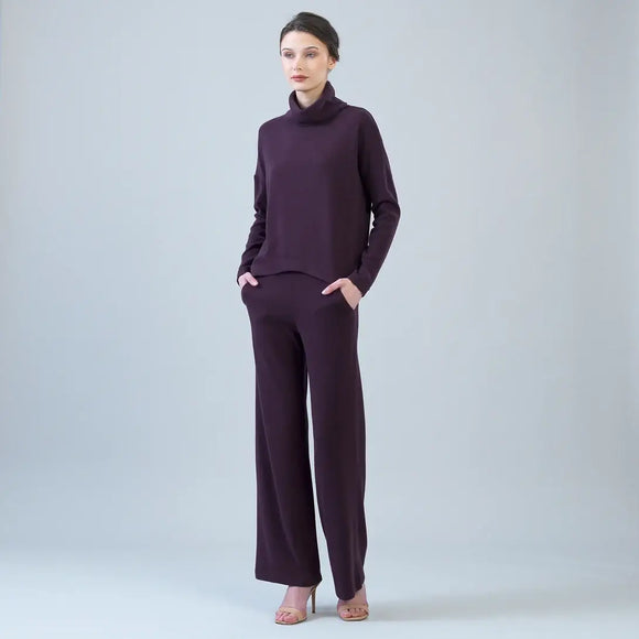 Clara Sunwoo Ultra Soft Travel Knit Turtleneck with Tipped Hem