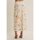 Watercolor Abstract Bias-Cut Midi Skirt-4