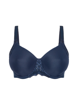 Simone Perele Caresse 3D Plunge INK BLUE  Bra 12A316 - 0
