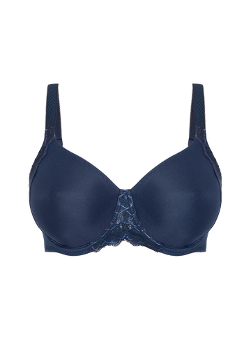 Simone Perele Caresse 3D Plunge INK BLUE  Bra 12A316 - 0
