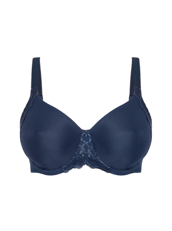 Simone Perele Caresse 3D Plunge INK BLUE  Bra 12A316