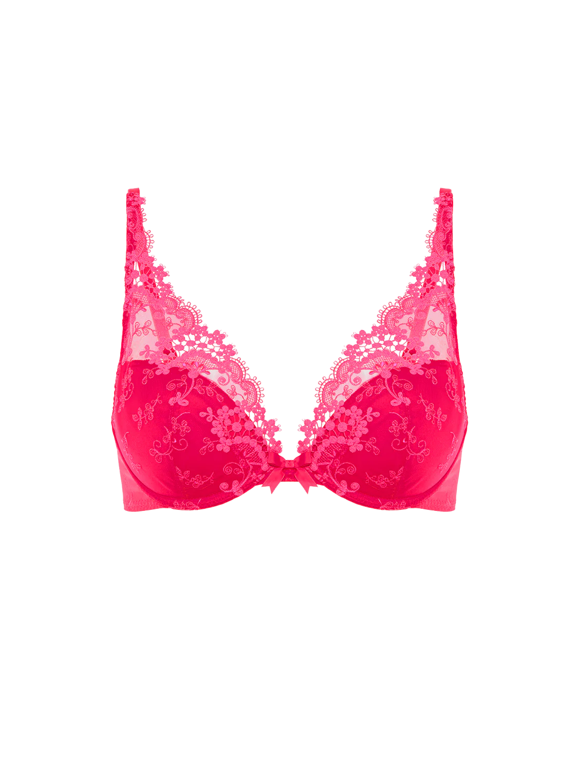 Simone Perele Wish Push up FABULOUS PINK Triangle Bra 12B347