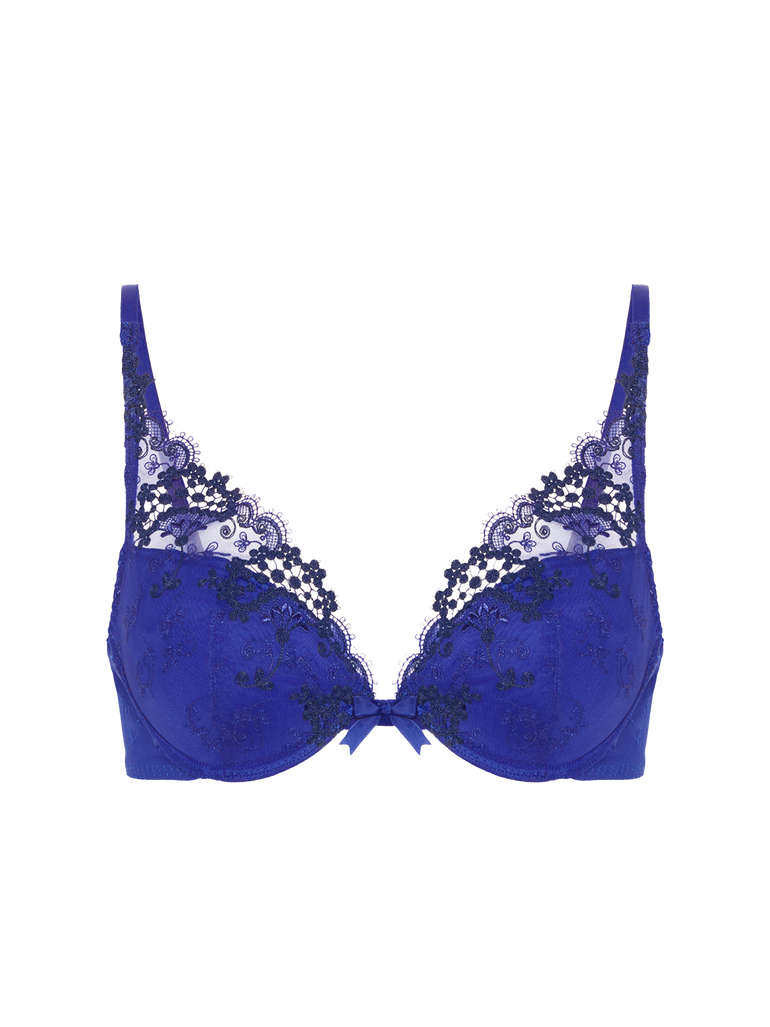 Simone Perele Wish Push up ELECTRIC BLUE Triangle Bra 12B347 530