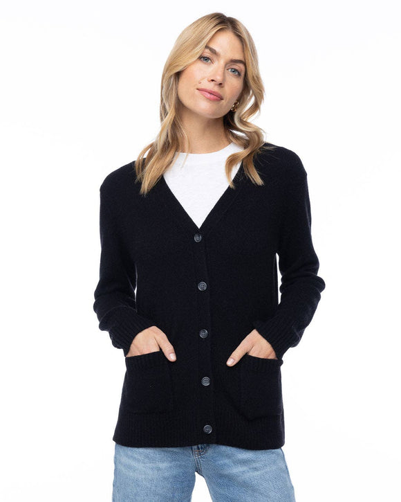 Cashmere Boyfriend Cardigan by Pura Cashmere - ARRIVING SOON