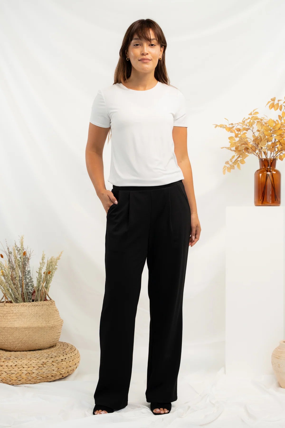 Terrera Matilda Bamboo Pleated Dress Pant - 0